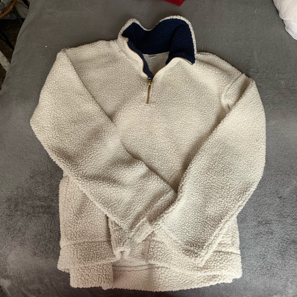 old navy teddy pull over